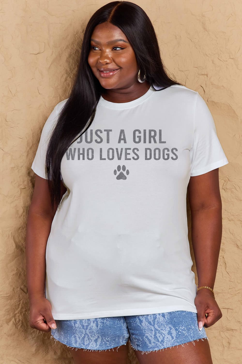 Simply Love Full Size Dog Paw Graphic Cotton T-Shirt