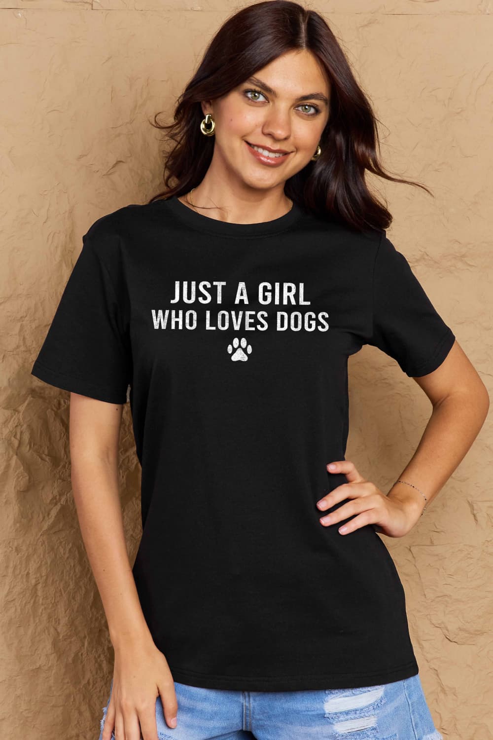 Simply Love Full Size Dog Paw Graphic Cotton T-Shirt